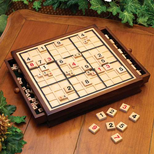 Deluxe Wooden Sudoku Game Board