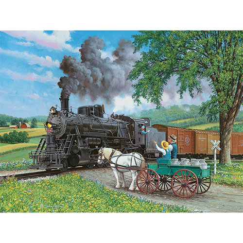 Horse Crossing 300 Large Piece Jigsaw Puzzle