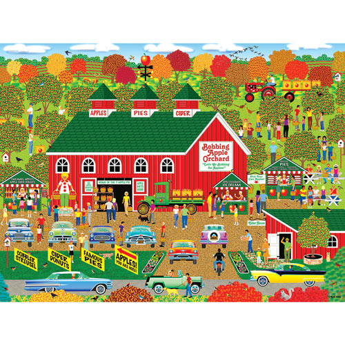 Bobbing Apple Orchard Farm 300 Large Piece Jigsaw Puzzle
