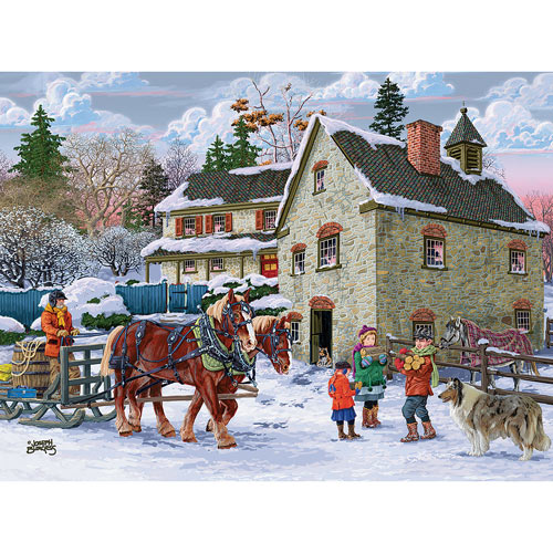 Winter Chores 300 Large Piece Jigsaw Puzzle