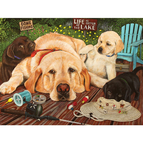 Gone Fishing 500 Piece Jigsaw Puzzle