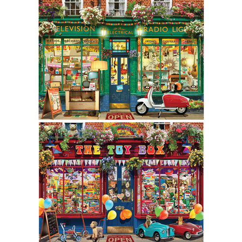 Set of 2 : Gary Walton 1000 Piece Jigsaw Puzzles