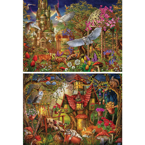 Set of 2 : Ciro Marchetti 1000 Piece Jigsaw Puzzles