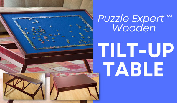 Puzzle Expert™ Wooden Tilt-Up Table