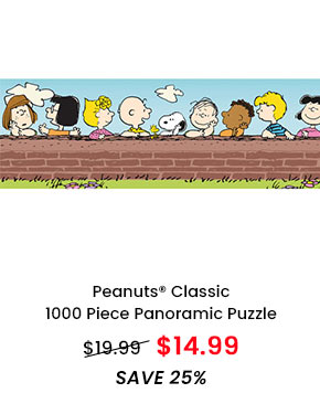 Peanuts Classic 1000 Piece Panoramic Puzzle