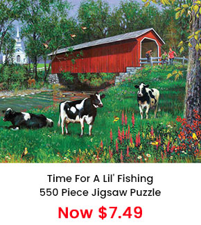 Time For A Lil' Fishing 550 Piece Jigsaw Puzzle