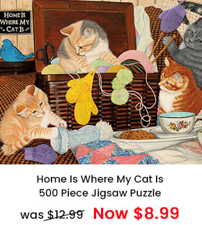 Home Is Where My Cat Is 500 Piece Jigsaw Puzzle