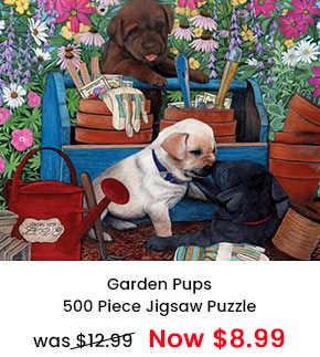 Garden Pups 500 Piece Jigsaw Puzzle
