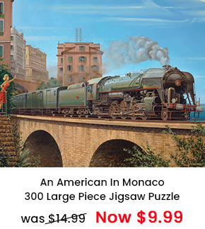 An American In Monaco 300 Large Piece Jigsaw Puzzle