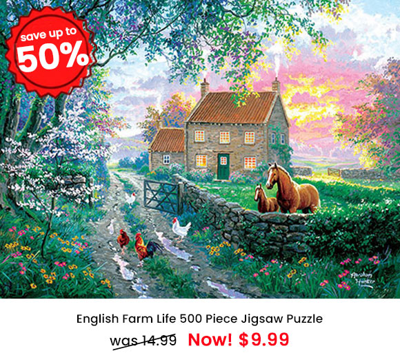  English Farm Life 500 Piece Jigsaw Puzzle 