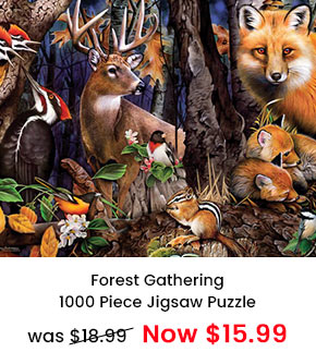 The Forest Gathering 1000 Piece Jigsaw Puzzle