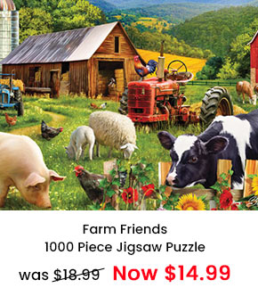 Farm Friends 1000 Piece Jigsaw Puzzle 