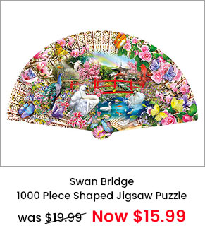 Swan Bridge 1000 Piece Shaped Jigsaw Puzzle