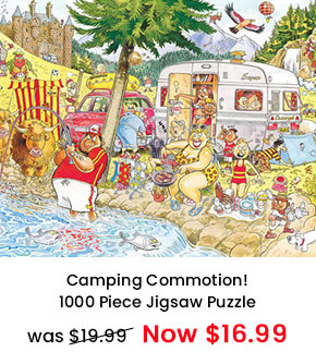 Camping Commotion! 1000 Piece Jigsaw Puzzle