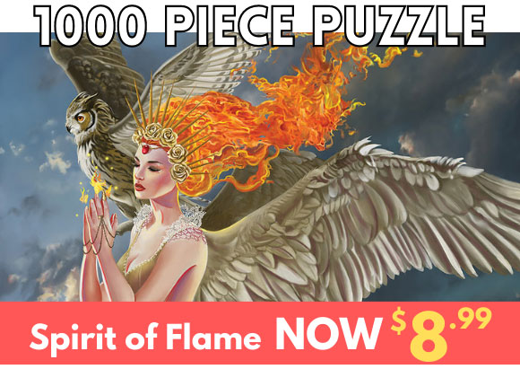 spirit of flame 1000 piece jigsaw puzzle O G R o oy Spirit of Flame NOW $8'99 