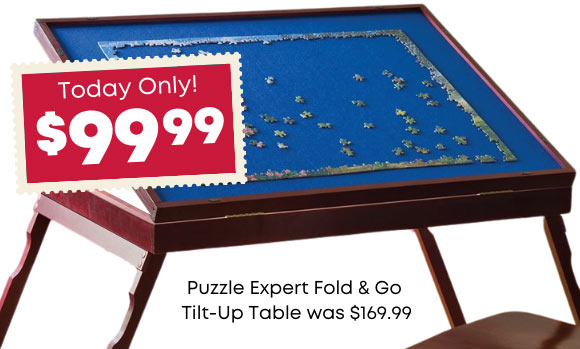 Puzzle Expert Fold & Go Tilt-Up Table