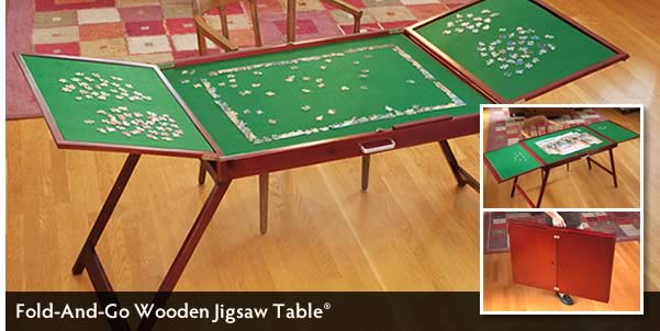 Fold-And-Go® Wooden Jigsaw Table