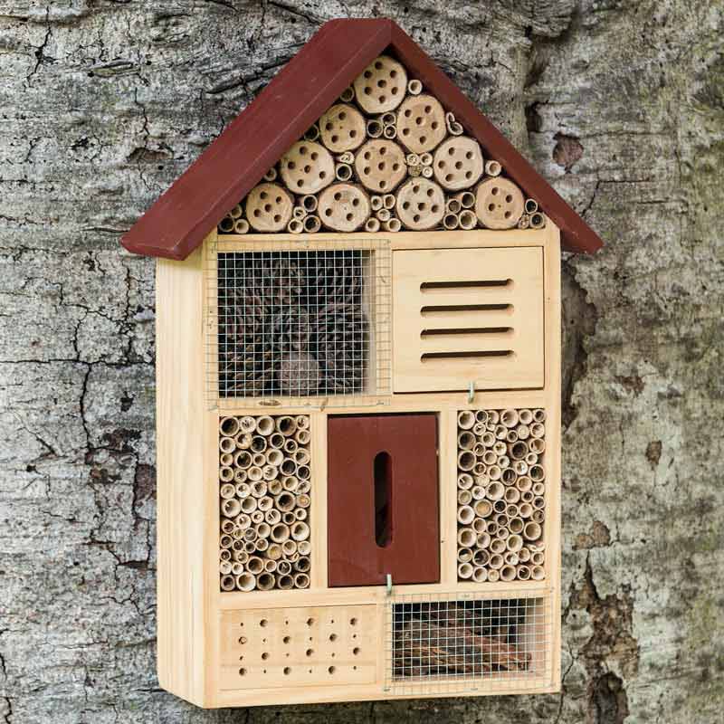 Bee Habitat  Evergreen Enterprises Blossoms Bee House Wood Bamboo Nesting Insect