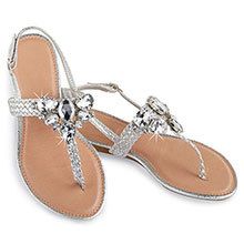 Silver Sparkle Sandals
