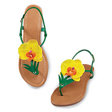 Yellow Orchid Sandals