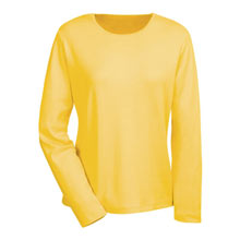 The Classic Long Sleeve Cotton Tee - Yellow