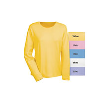 The Classic Long Sleeve Cotton Tee - Yellow