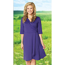 Slimming Petal Dress - Purple