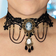 Cameo Lace Necklace