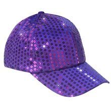 Purple Sequined Glamour Cap
