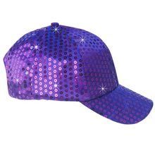 Purple Sequined Glamour Cap