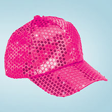 Pink Sequined Glamour Cap