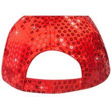 Red Sequined Glamour Cap