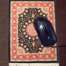 Oriental Rug Mouse Pad-Black