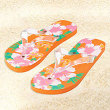Tangerine Flip Flops