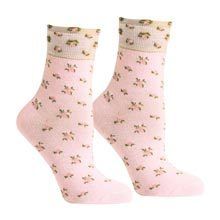 Victorian Rosebud Socks 