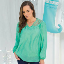 Elegant Lacy Pleated Top