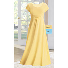 Full & Flowy Comfort Dress  - Butter