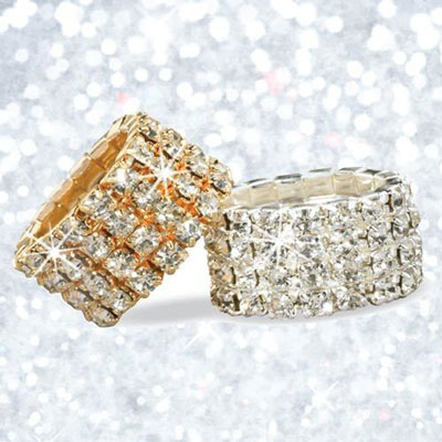 Crystal Stretch Rings