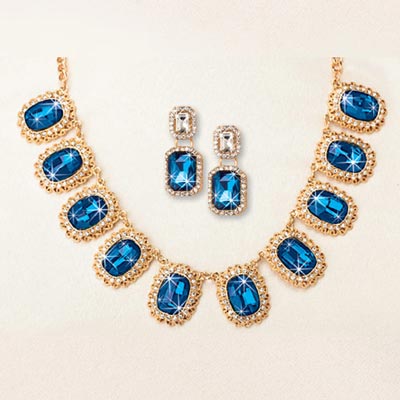 Blue Goddess Jewelry Set