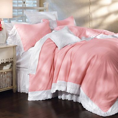 Pink Blush Royal Lace Duvet Cover 