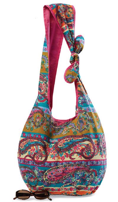 Pretty Paisley Hobo Bag ME | The Paragon Catalog