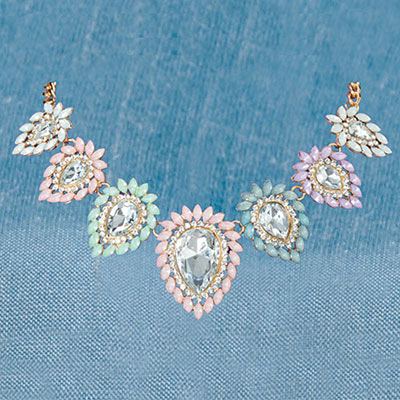Pastel Marquise Necklace
