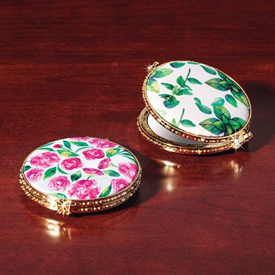 Floral Double Compact