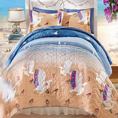 Day at the Beach Quilt Set & Accessories