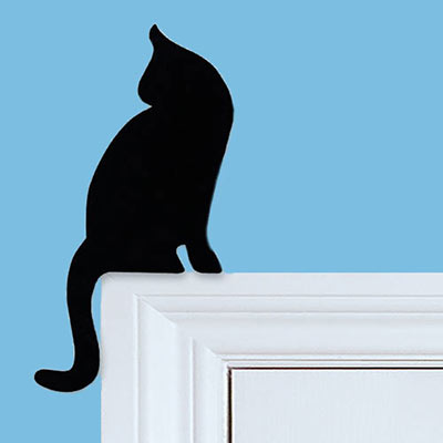 Paw-some Kitty Door Decal