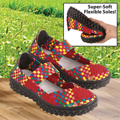 Comfy Woven Mary Janes