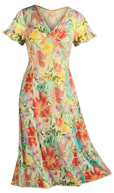 Tropical Paradise Crossover Dress