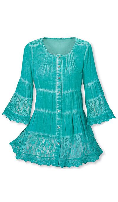 Romantic Lace Tiered Tunic