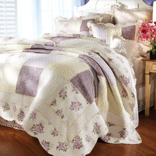 Purple Patchwork Quilt Set The Paragon Catalog