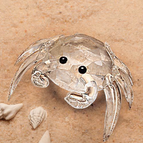 crystal crab figurine